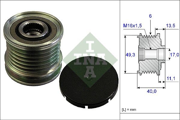 WILMINK GROUP Механизм свободного хода генератора WG1253740